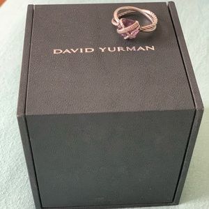 David Yurman Amethyst Crossover Ring